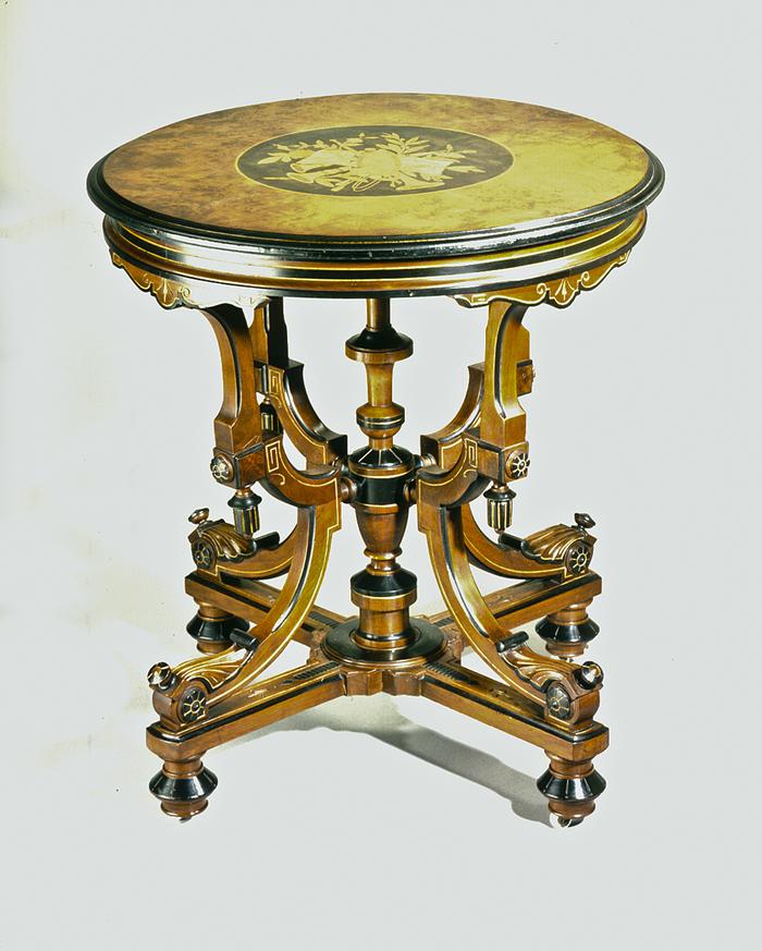 Inlaid Lamp Table