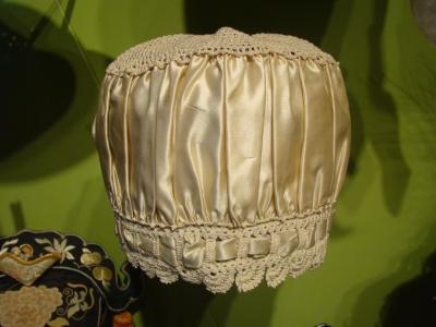 Sleep Cap, Pale Blue Satin