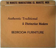 Trade Catalog, The Manistee Manufacturing Company, Bedroom Furniture