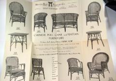 Poster, Mentzer Reed Furniture Company, Chinese Peel Cane and Rattan Furniture