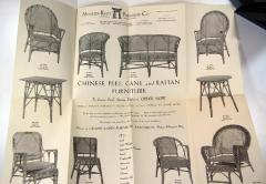 Poster, Mentzer Reed Furniture Company, Chinese Peel Cane and Rattan Furniture