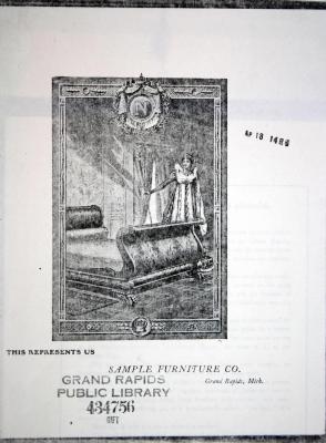Trade Catalog (Photocopy), Sample Furniture Company