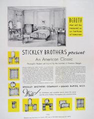 Advertising Flyer, Stickley Brothers Company, American Classic