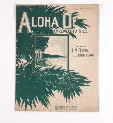 Sheet Music, 'aloha Oe'