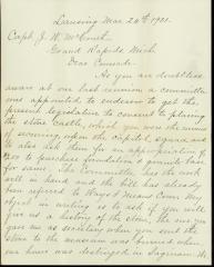 Letter to John W. McCrath from Fay Wyckoff 