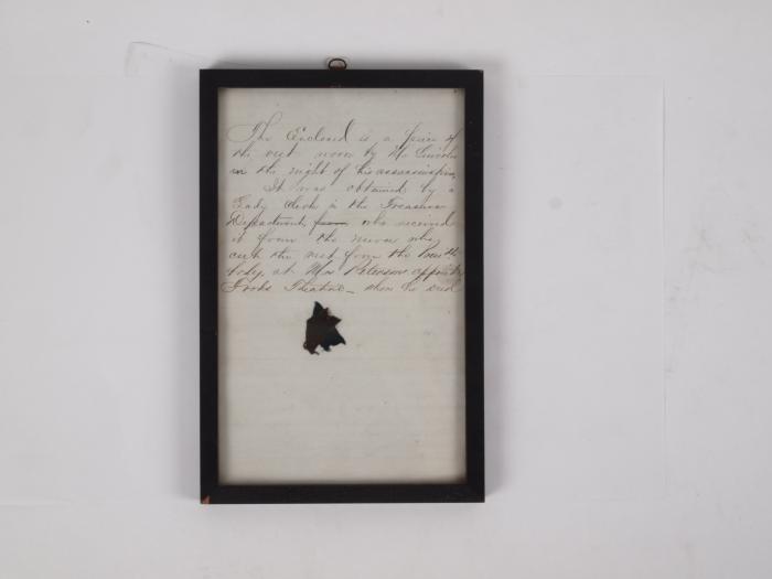 Vest Piece, Abraham Lincoln, Assassination