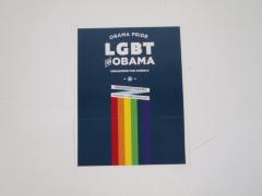Poster, LGBT for Obama