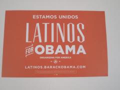 Poster, Latinos for Obama