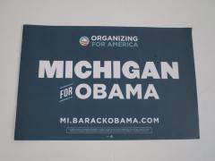 Poster, Michigan for Obama