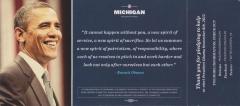 Campaign Postcard, Michigan Democratic State Central Committee - Barack Obama