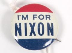 Political Button, I'm for Nixon
