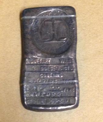 Silver Bar, San Francisco Mint