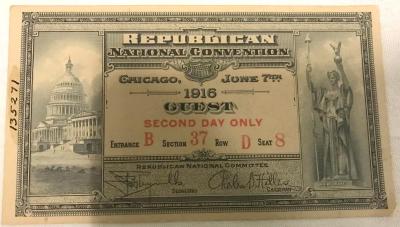 Ticket, Chicago Republican National Convention 