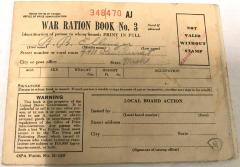 War Ration Book #3