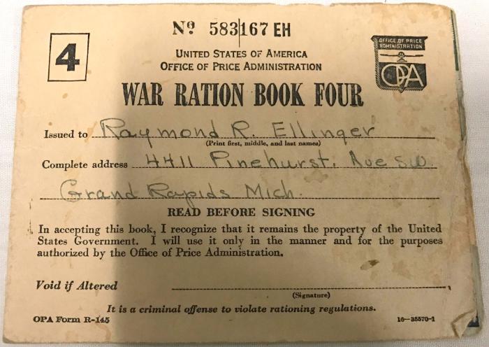 War Ration Book #4