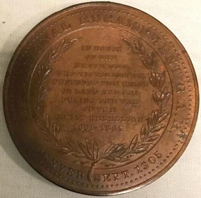 35th National Encampment GAR Civil War Remembrance Medal