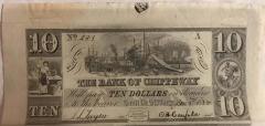 Paper Currency, Bank Of Chippeway, $10, No. 283 A