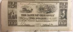 Paper Currency, Bank Of Chippeway, $2, No. 283 D, Unissued