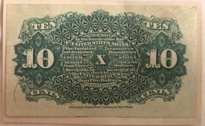 Fractional Currency, 10 cents