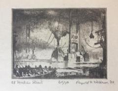 Print, 'at Mackinac Straits - State Iv (final; Edition State);  60/100' (4 Of 4)