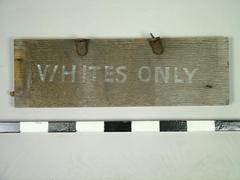 Sign, Whites Only