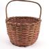 Basket With Carved Handle