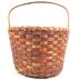 Basket With Carved Handle