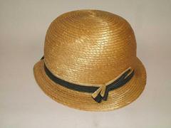 Woman's Cloche Style Hat, Tan Straw