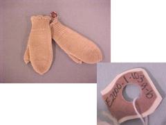 Pair Of Knit Mittens, Child's