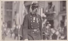 Postcard Photograph of Civil War Veteran marching in parade 