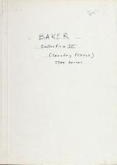 Trade Catalog, Baker Furniture Co., Country French, 7700 Series