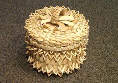 Black Ash Basket With Lid