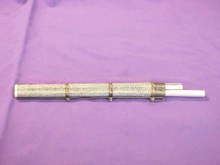 Chopsticks And Knife In Sharkskin Case