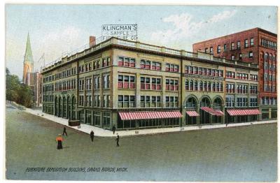 Postcard, Klingman's Sample Furniture Company, Exposition Building