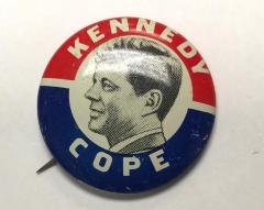 Pin-Back Button, Kennedy COPE