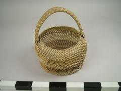 Basket, Coiled Pandanus Leaf
