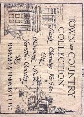 Trade Catalog, Barnard &amp; Simonds Co., Inc., Town and Country Collection