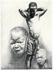 Print, From Series - Black Portrait Of An African Journey, The Unprotected