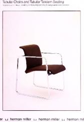 Trade Catalog, Herman Miller, Inc., Tubular Chairs and Tubular Tandem Seating