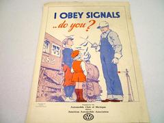 Safety Poster, Obey Signals
