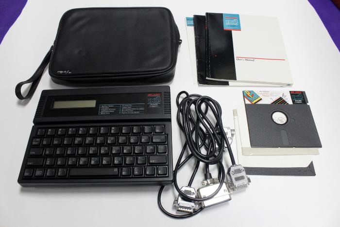 Portable Computer, 'laser Pc3,' With Carrying Case And Manual