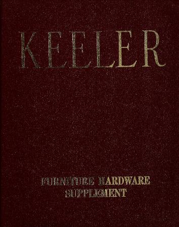 Supplement, Keeler Brass Company, Furniture Hardware, Catalog No. 65