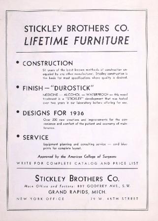 Trade Catalog, Stickley Brothers Company, Lifetime Furniture