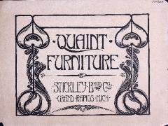 Trade Catalog, Stickley Brothers Company, Quaint Furniture