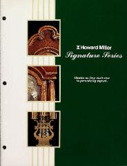 Trade Catalog, Howard Miller Clock Company, Signature Series