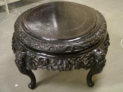 Carved Teakwood Table
