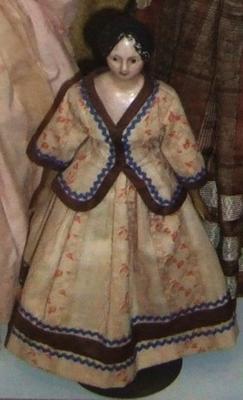 Dol, Milliner's Model, Paper-mache Shoulder Head