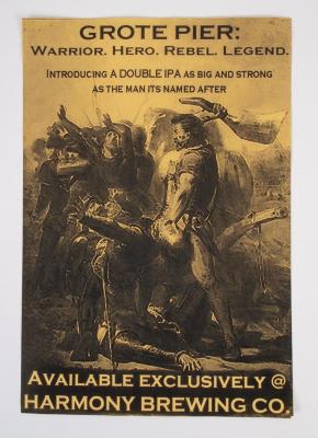 Poster, Harmony Brewing Company