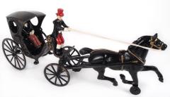 Horse Drawn Carriage With Lady, Toy