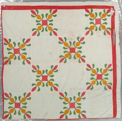 Quilt Top, Appilqued, Pineapple Pattern